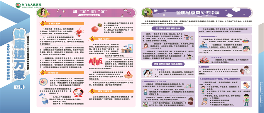 《健康进万家》2024年12月：知“艾”防“艾” 警惕冬季常见传染病